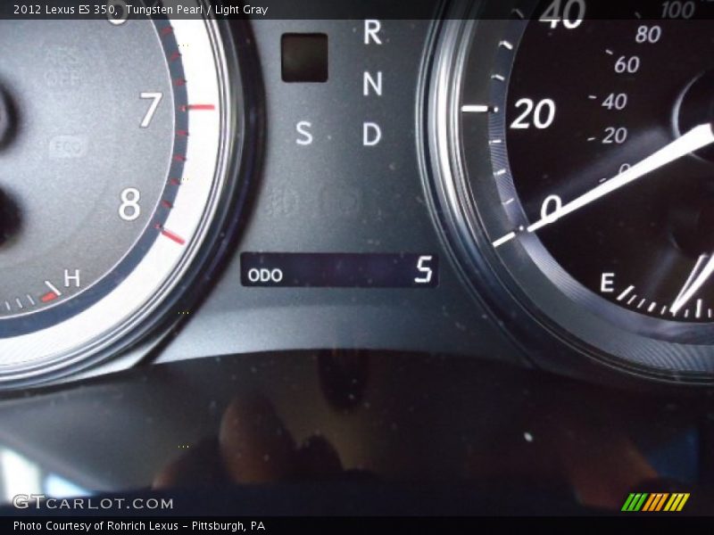 Tungsten Pearl / Light Gray 2012 Lexus ES 350
