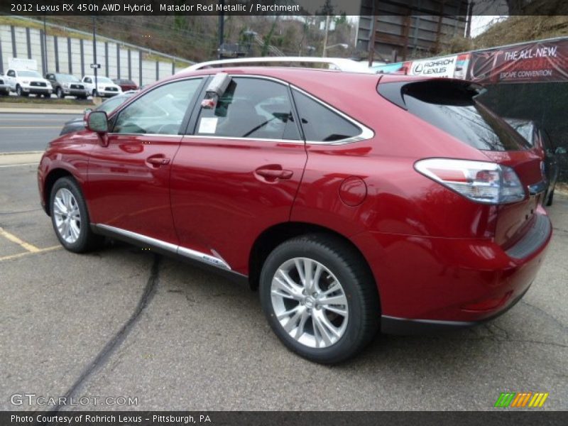 Matador Red Metallic / Parchment 2012 Lexus RX 450h AWD Hybrid
