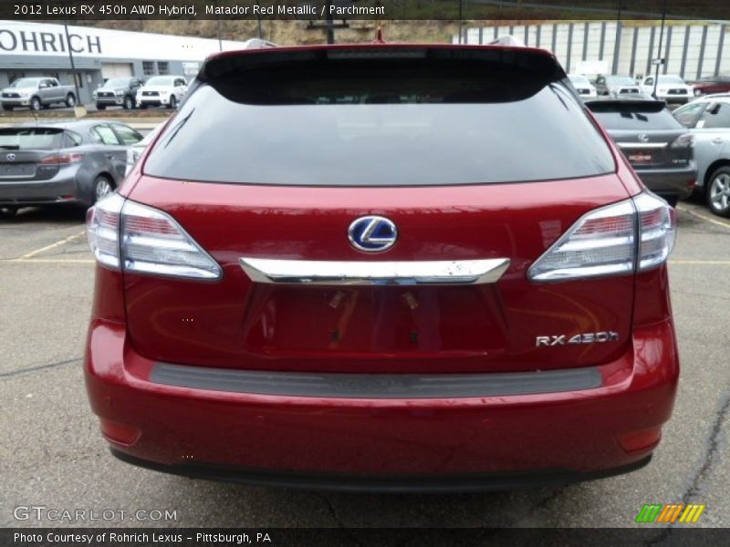 Matador Red Metallic / Parchment 2012 Lexus RX 450h AWD Hybrid