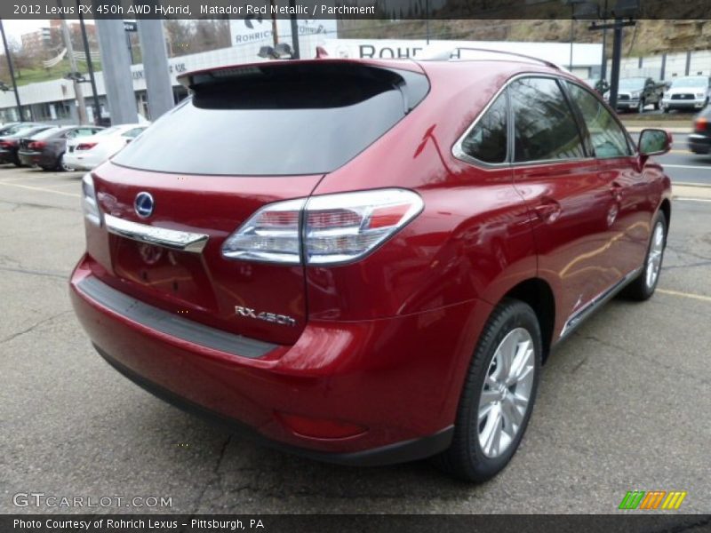 Matador Red Metallic / Parchment 2012 Lexus RX 450h AWD Hybrid