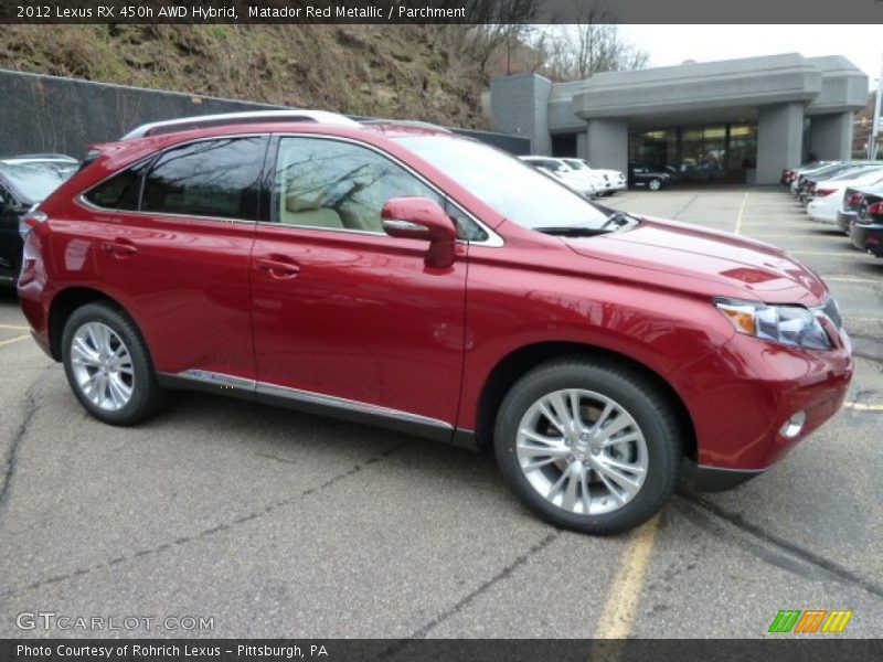Matador Red Metallic / Parchment 2012 Lexus RX 450h AWD Hybrid