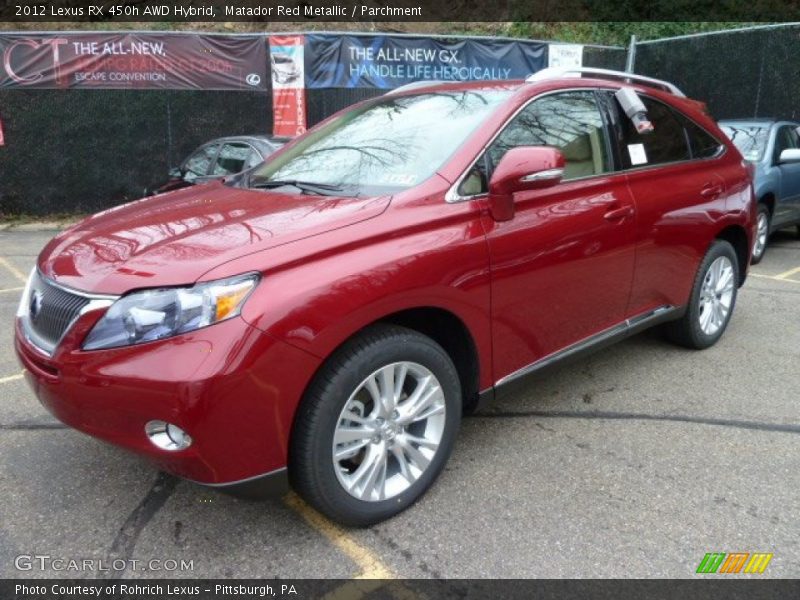Matador Red Metallic / Parchment 2012 Lexus RX 450h AWD Hybrid