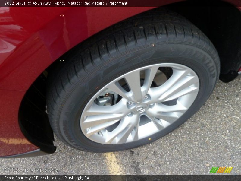 Matador Red Metallic / Parchment 2012 Lexus RX 450h AWD Hybrid