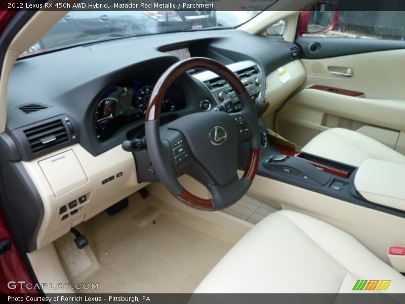 Matador Red Metallic / Parchment 2012 Lexus RX 450h AWD Hybrid