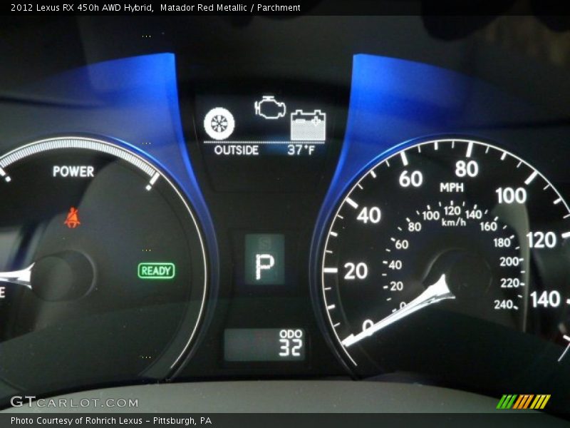 Matador Red Metallic / Parchment 2012 Lexus RX 450h AWD Hybrid