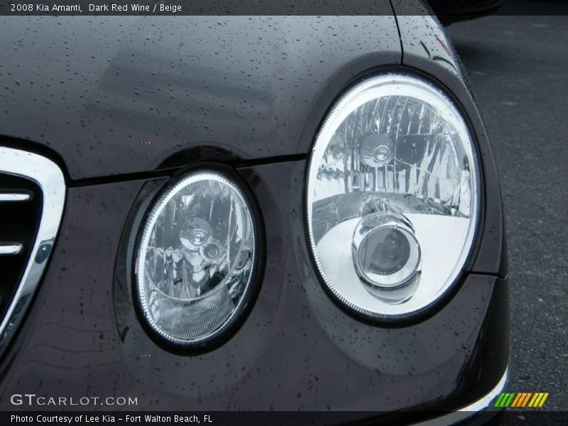 Dark Red Wine / Beige 2008 Kia Amanti
