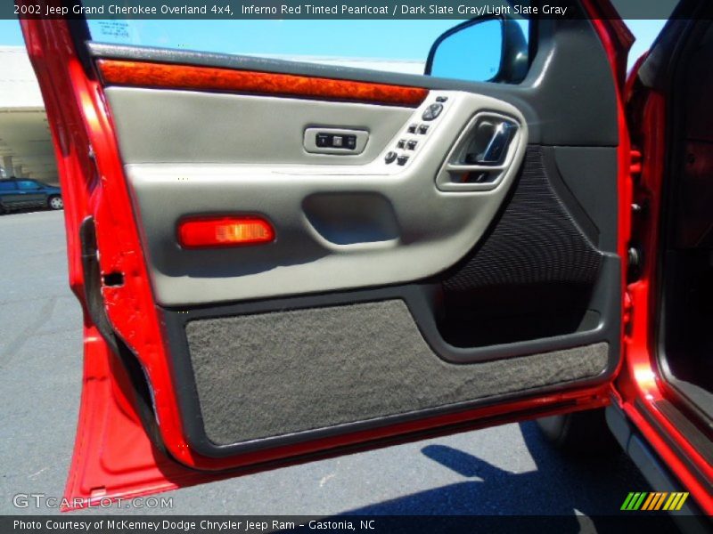 Inferno Red Tinted Pearlcoat / Dark Slate Gray/Light Slate Gray 2002 Jeep Grand Cherokee Overland 4x4