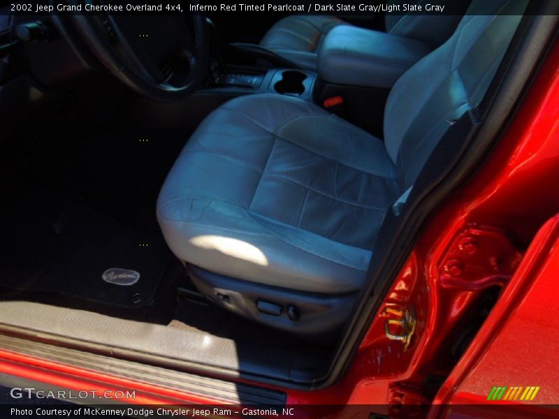 Inferno Red Tinted Pearlcoat / Dark Slate Gray/Light Slate Gray 2002 Jeep Grand Cherokee Overland 4x4