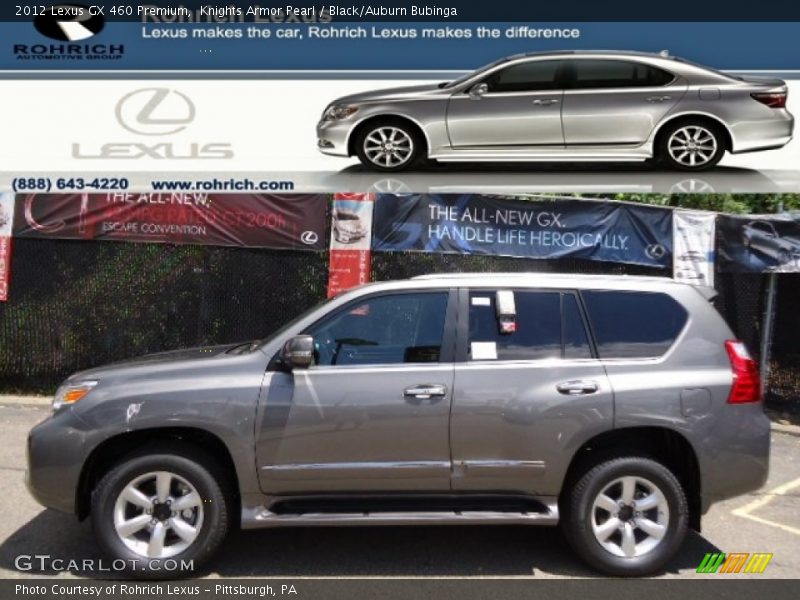 Knights Armor Pearl / Black/Auburn Bubinga 2012 Lexus GX 460 Premium