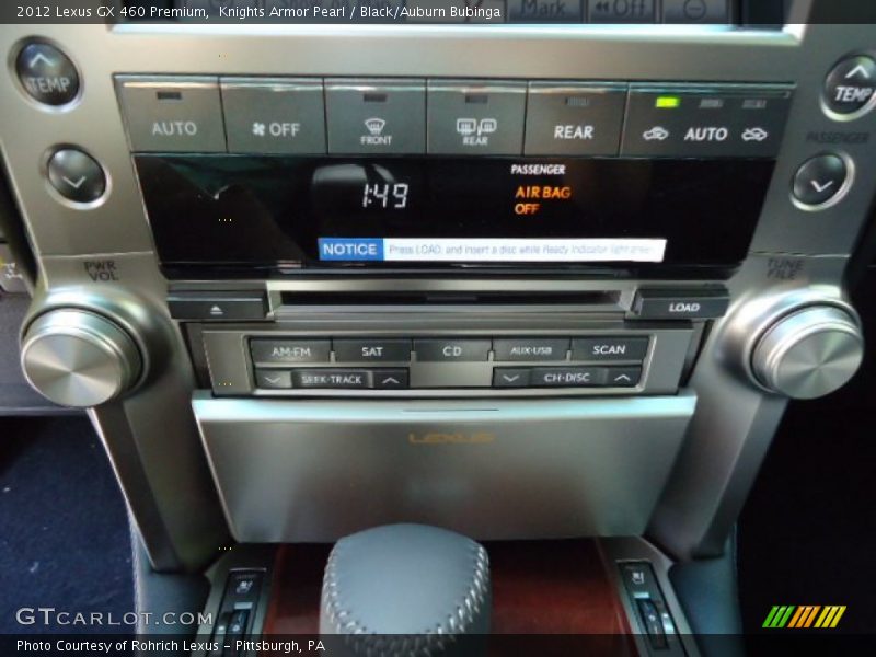 Controls of 2012 GX 460 Premium