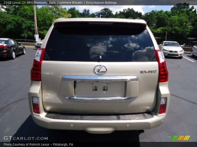 Satin Cashmere Metallic / Ecru/Auburn Bubinga 2012 Lexus GX 460 Premium