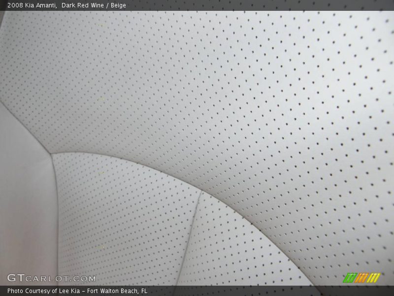 Dark Red Wine / Beige 2008 Kia Amanti