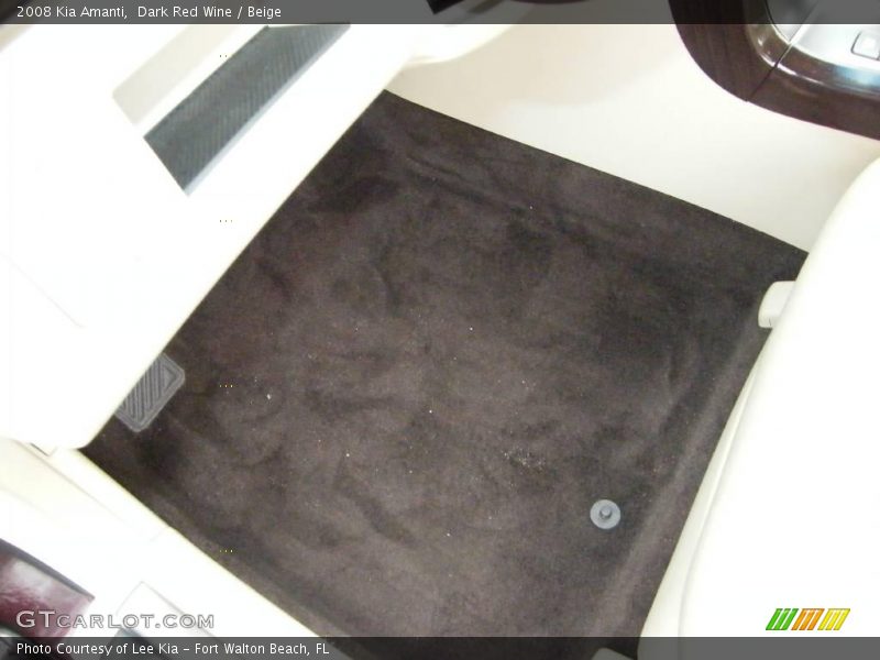 Dark Red Wine / Beige 2008 Kia Amanti