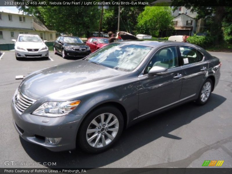 Nebula Gray Pearl / Light Gray/Dark Gray Birds-Eye Maple 2012 Lexus LS 460 AWD