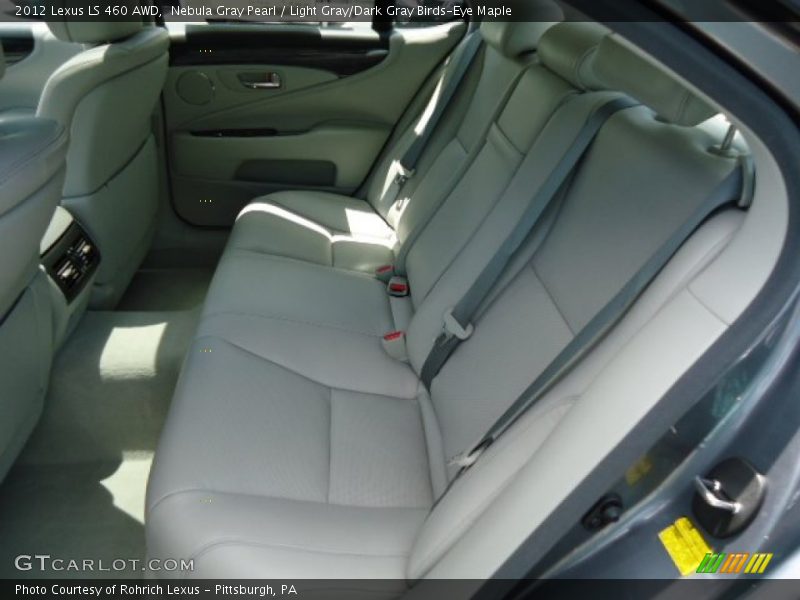 Nebula Gray Pearl / Light Gray/Dark Gray Birds-Eye Maple 2012 Lexus LS 460 AWD