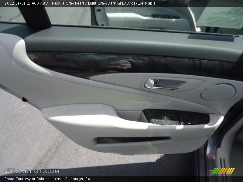Nebula Gray Pearl / Light Gray/Dark Gray Birds-Eye Maple 2012 Lexus LS 460 AWD