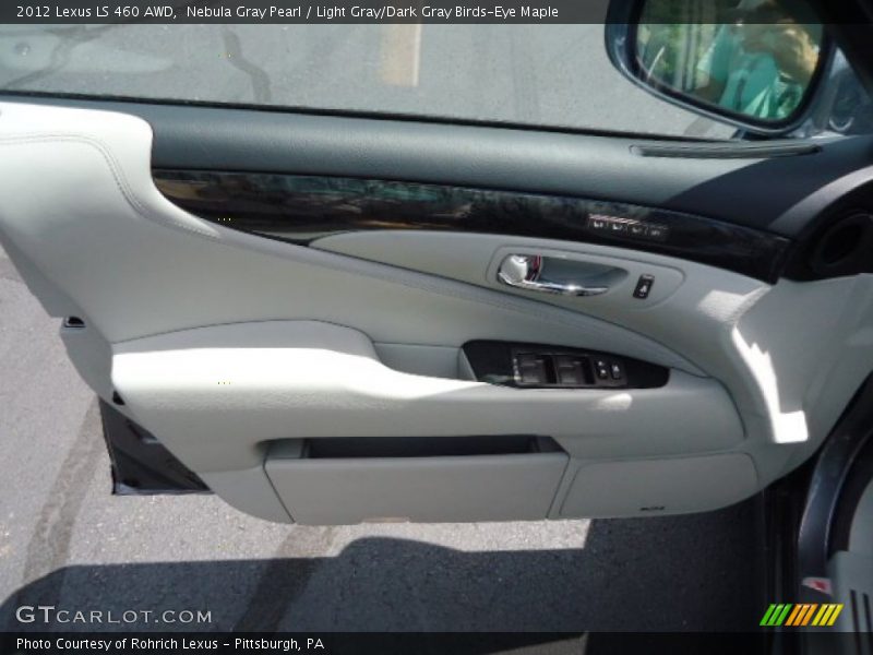 Nebula Gray Pearl / Light Gray/Dark Gray Birds-Eye Maple 2012 Lexus LS 460 AWD