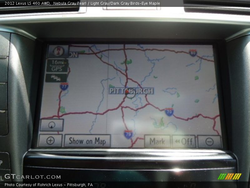 Nebula Gray Pearl / Light Gray/Dark Gray Birds-Eye Maple 2012 Lexus LS 460 AWD