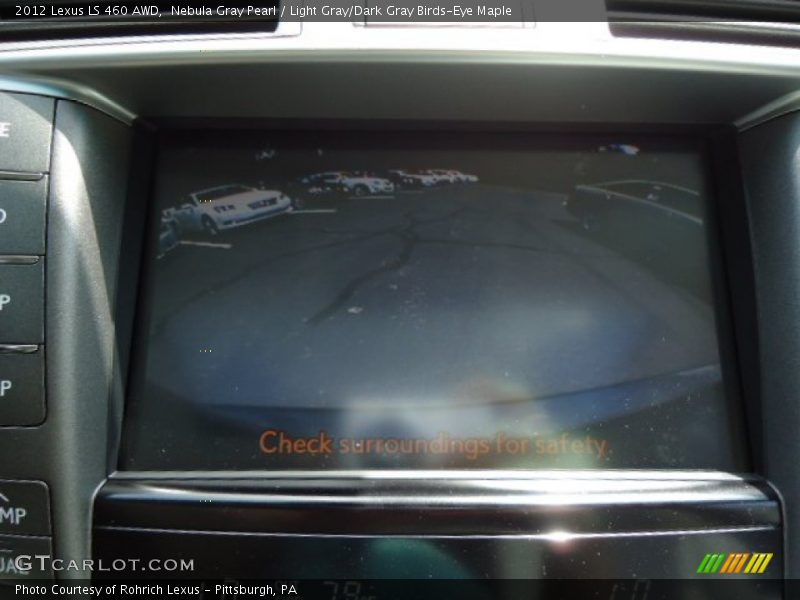 Nebula Gray Pearl / Light Gray/Dark Gray Birds-Eye Maple 2012 Lexus LS 460 AWD