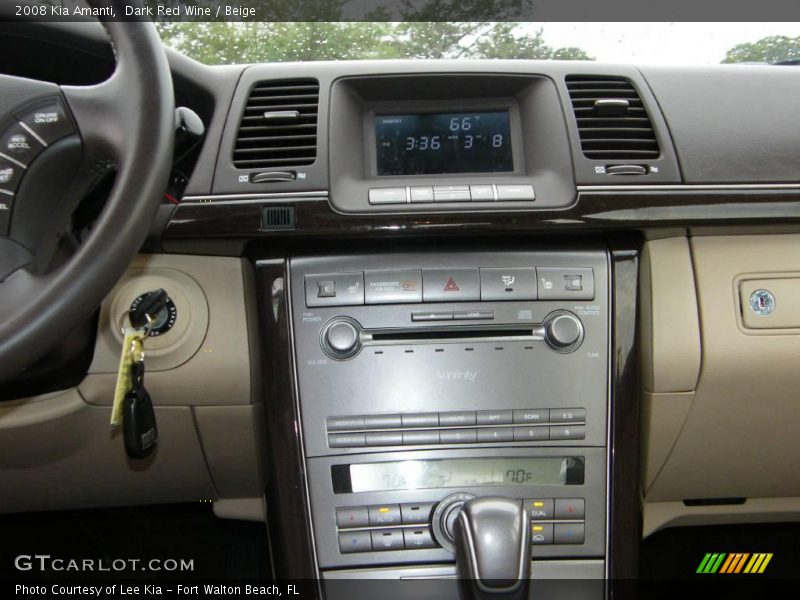 Dark Red Wine / Beige 2008 Kia Amanti