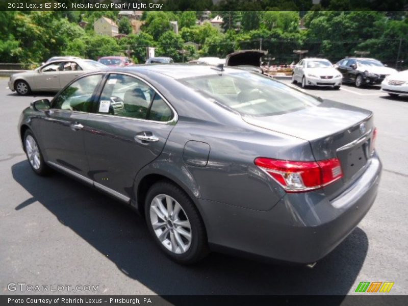Nebula Gray Pearl / Light Gray 2012 Lexus ES 350