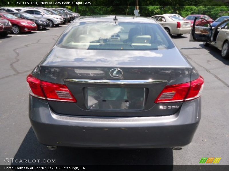Nebula Gray Pearl / Light Gray 2012 Lexus ES 350