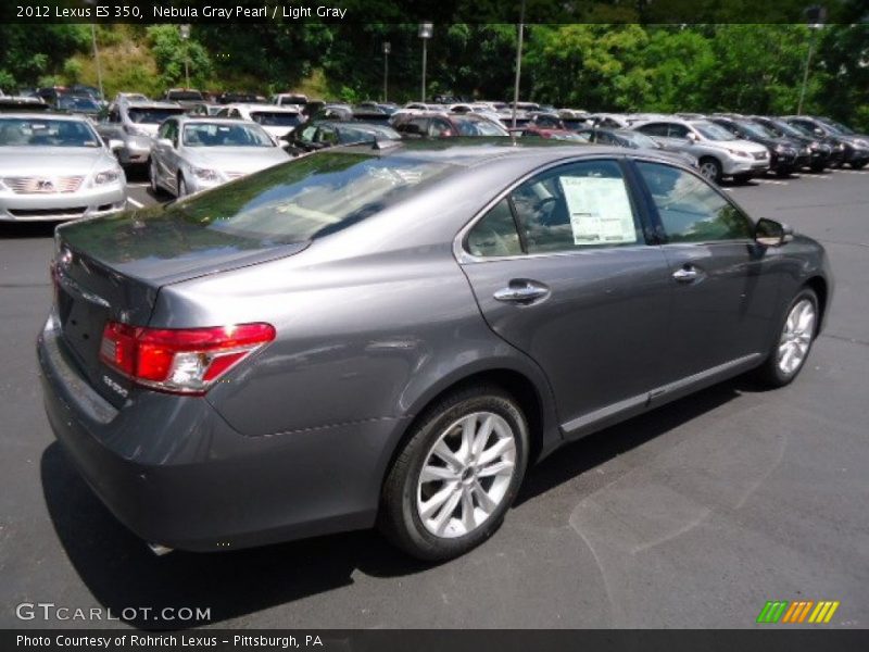 Nebula Gray Pearl / Light Gray 2012 Lexus ES 350