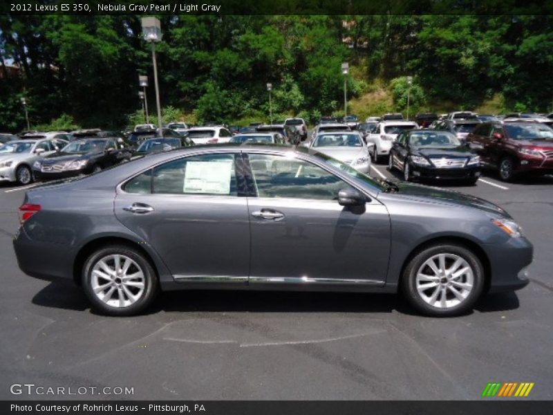 Nebula Gray Pearl / Light Gray 2012 Lexus ES 350