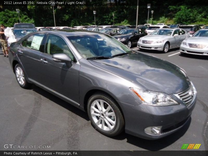 Nebula Gray Pearl / Light Gray 2012 Lexus ES 350