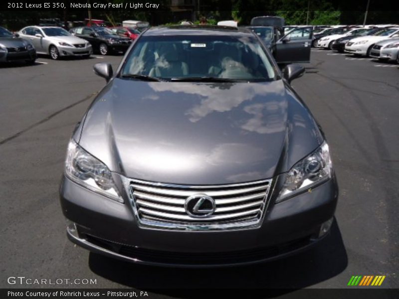 Nebula Gray Pearl / Light Gray 2012 Lexus ES 350