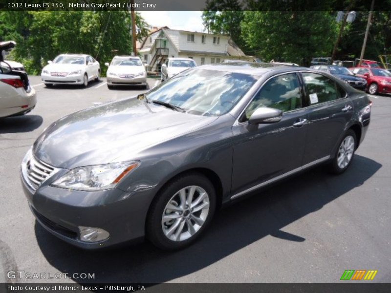 Nebula Gray Pearl / Light Gray 2012 Lexus ES 350