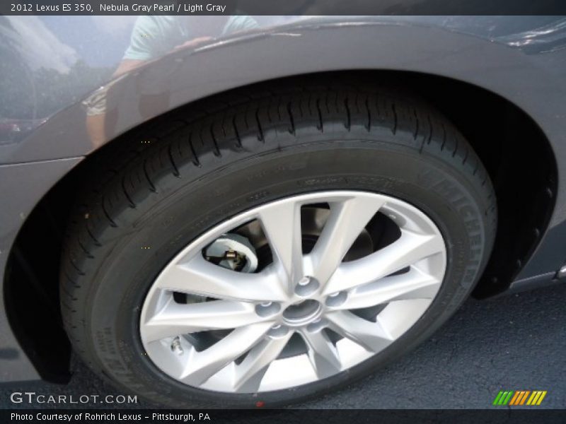 Nebula Gray Pearl / Light Gray 2012 Lexus ES 350