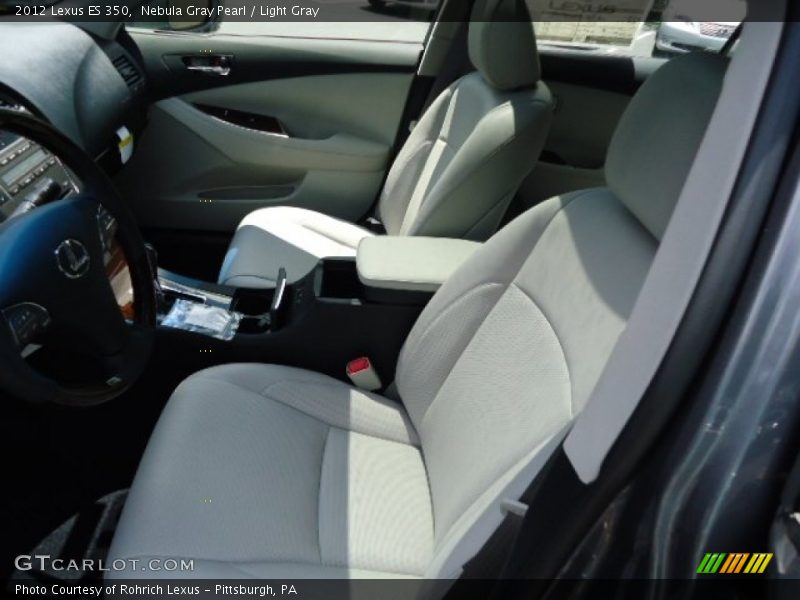 Nebula Gray Pearl / Light Gray 2012 Lexus ES 350