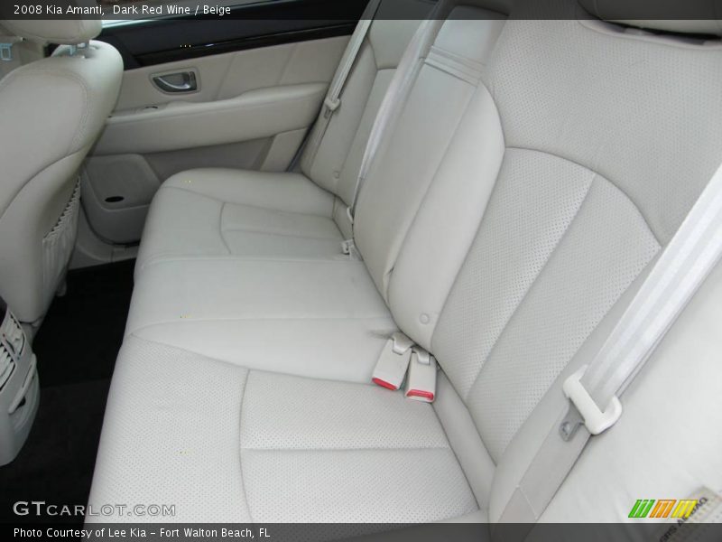 Dark Red Wine / Beige 2008 Kia Amanti