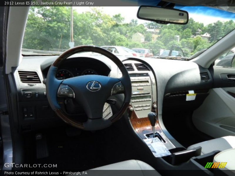 Nebula Gray Pearl / Light Gray 2012 Lexus ES 350
