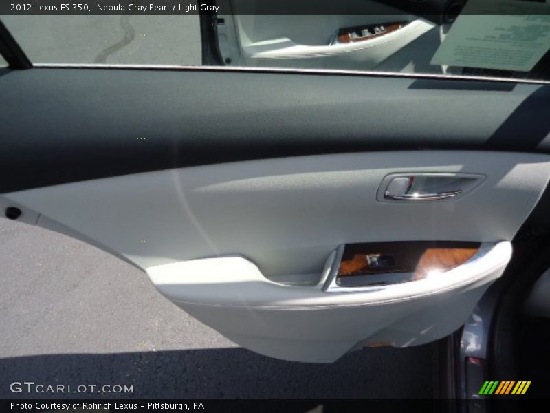 Nebula Gray Pearl / Light Gray 2012 Lexus ES 350