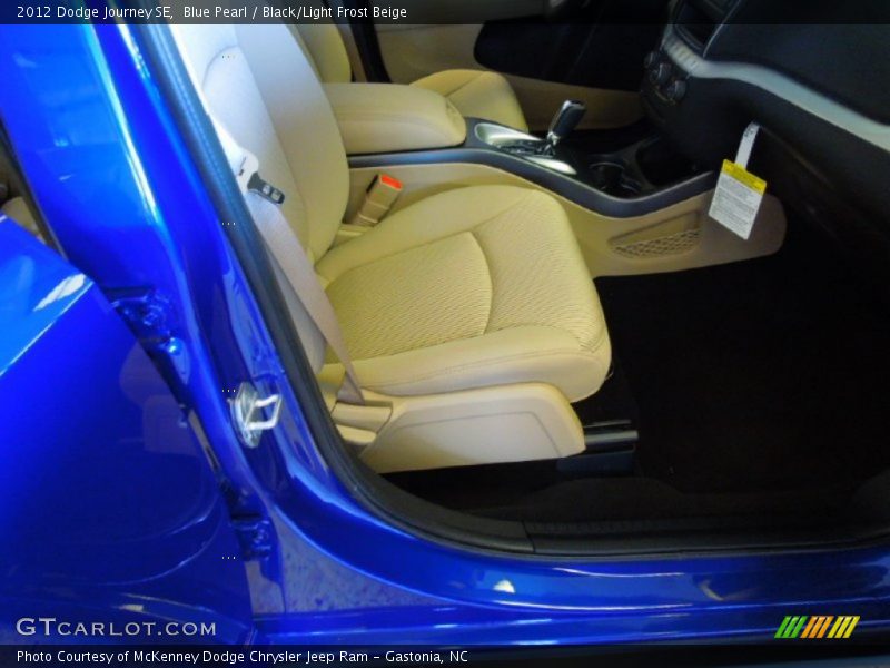 Blue Pearl / Black/Light Frost Beige 2012 Dodge Journey SE