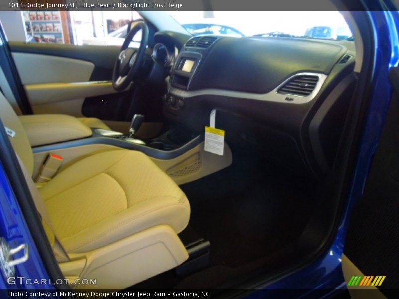 Blue Pearl / Black/Light Frost Beige 2012 Dodge Journey SE