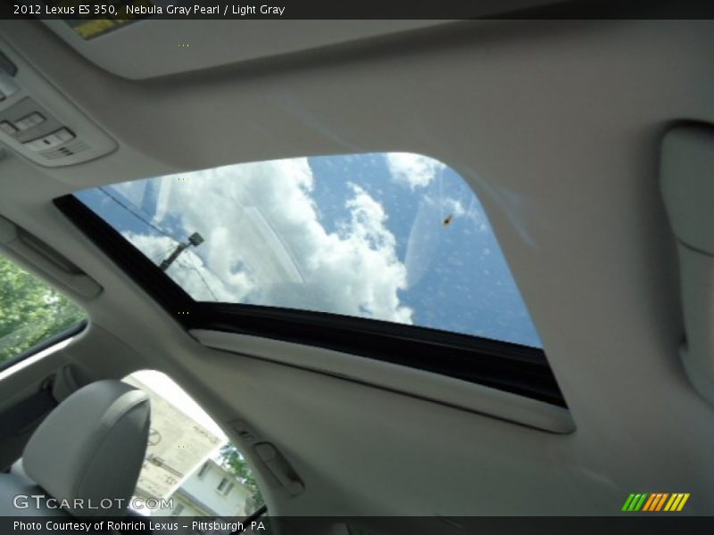Nebula Gray Pearl / Light Gray 2012 Lexus ES 350