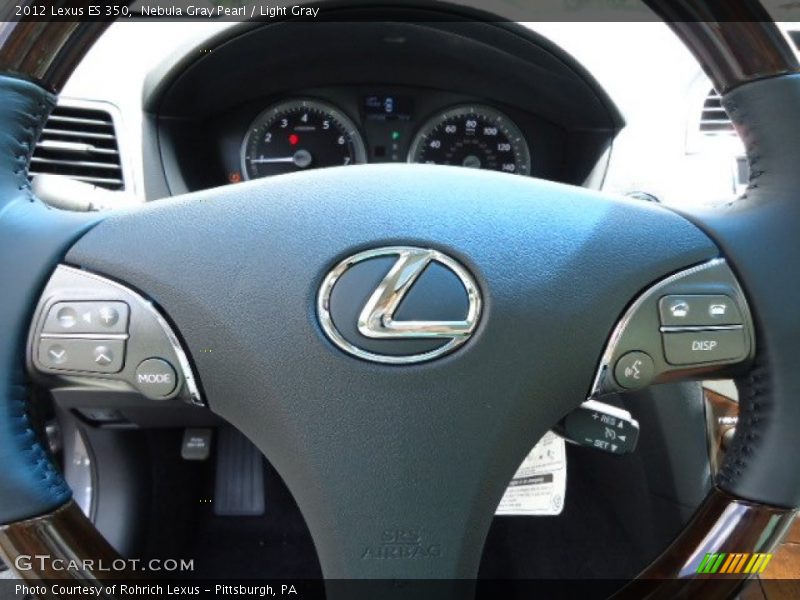 Nebula Gray Pearl / Light Gray 2012 Lexus ES 350