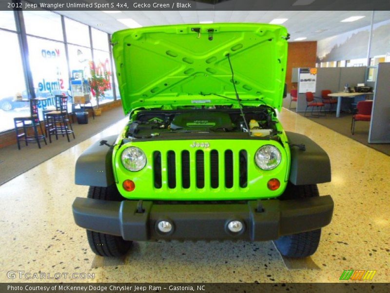 Gecko Green / Black 2012 Jeep Wrangler Unlimited Sport S 4x4