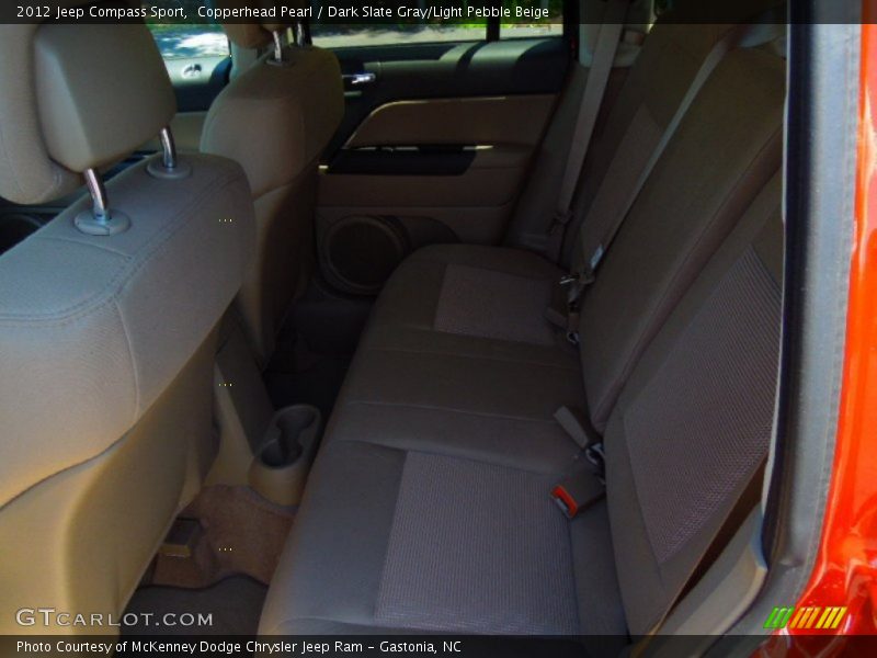 Copperhead Pearl / Dark Slate Gray/Light Pebble Beige 2012 Jeep Compass Sport