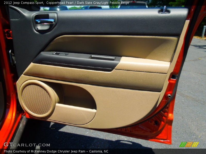 Copperhead Pearl / Dark Slate Gray/Light Pebble Beige 2012 Jeep Compass Sport
