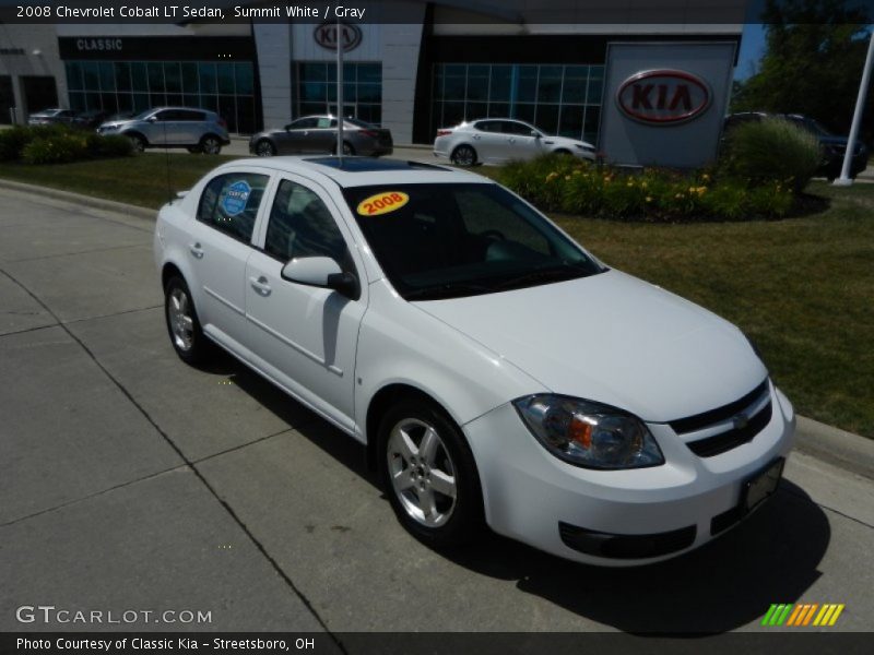 Summit White / Gray 2008 Chevrolet Cobalt LT Sedan