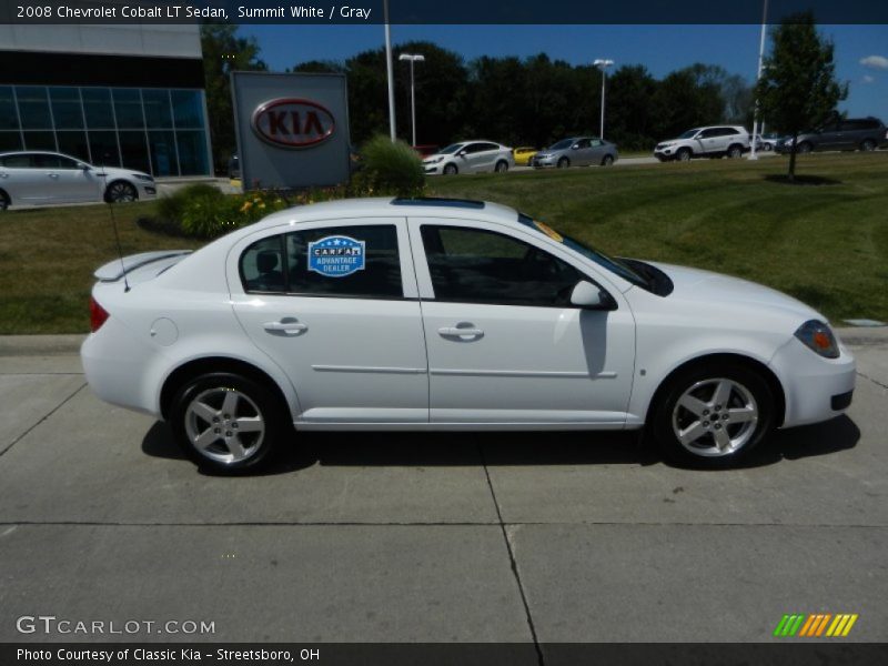 Summit White / Gray 2008 Chevrolet Cobalt LT Sedan