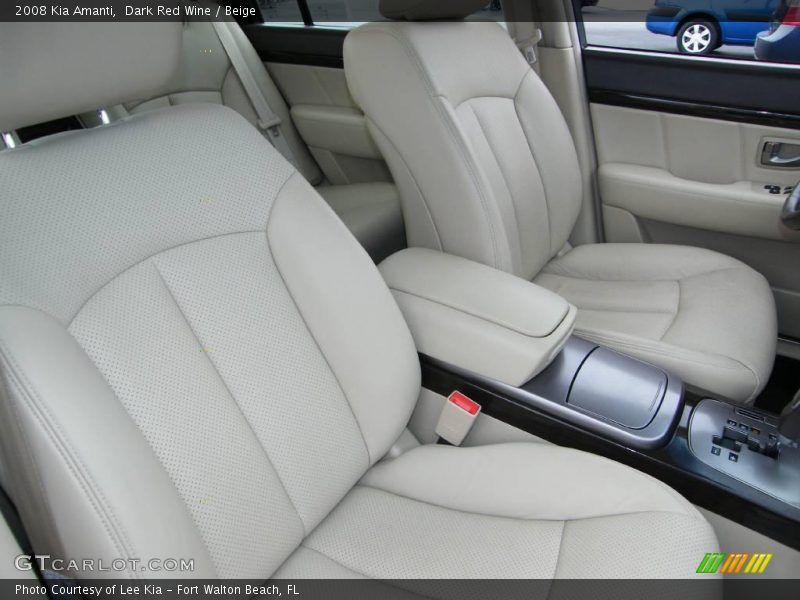 Dark Red Wine / Beige 2008 Kia Amanti