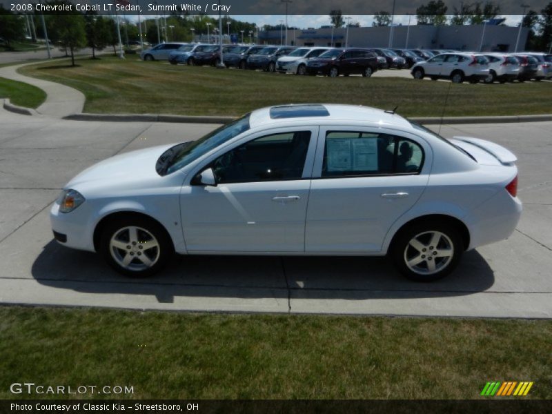 Summit White / Gray 2008 Chevrolet Cobalt LT Sedan