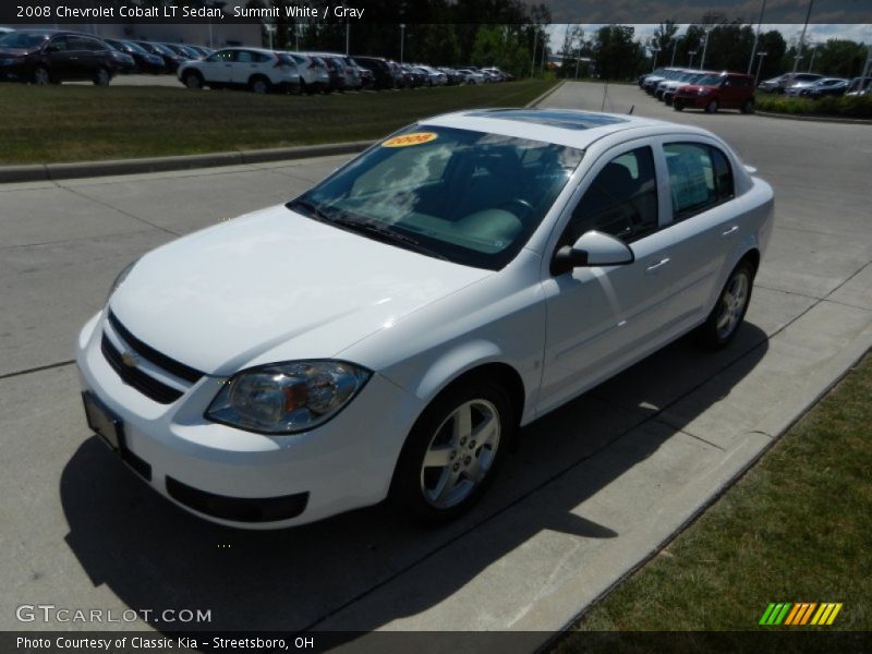 Summit White / Gray 2008 Chevrolet Cobalt LT Sedan
