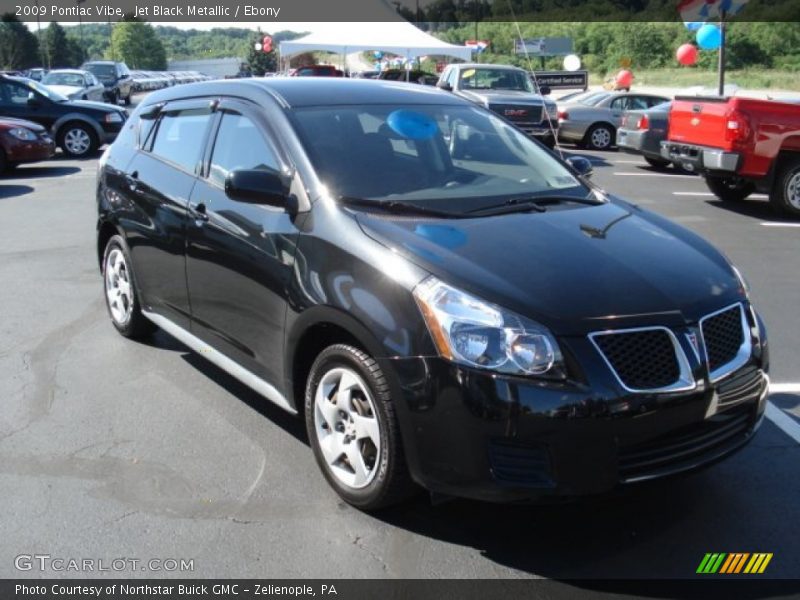 Jet Black Metallic / Ebony 2009 Pontiac Vibe