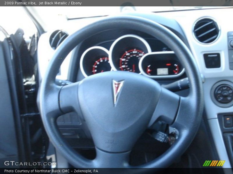 Jet Black Metallic / Ebony 2009 Pontiac Vibe